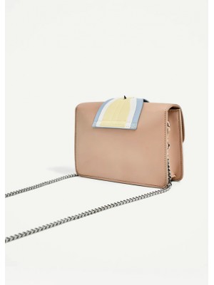 ZR176*ZARA STUD-DETAILED CROSSBODY BAG (BEIGE)